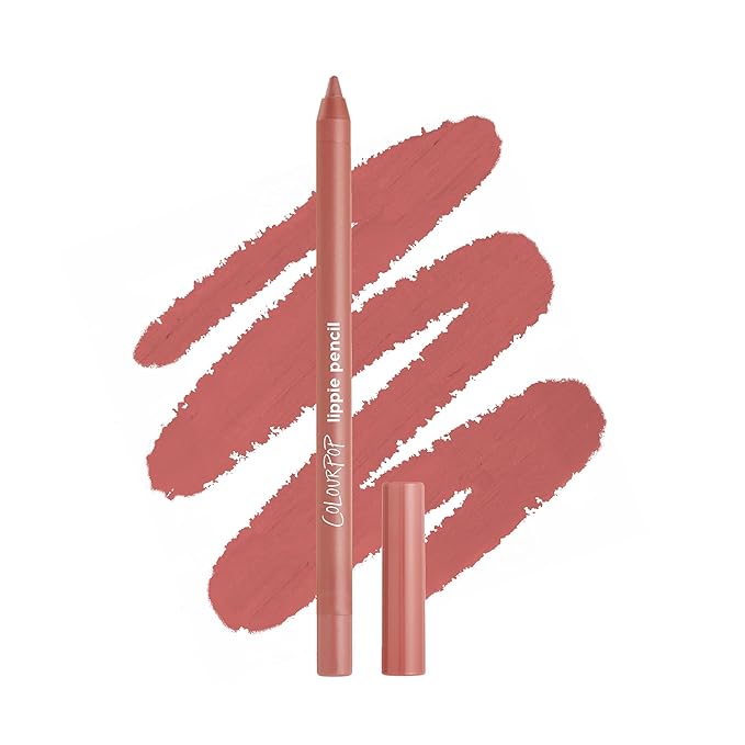 ColourPop Lippie Lip Pencil - High-Pigment, Long-Lasting & Sharpenable Lip Liner with High-Impact Color - Vegan, Cream Formula with Precise Application - Brink (0.04 oz)