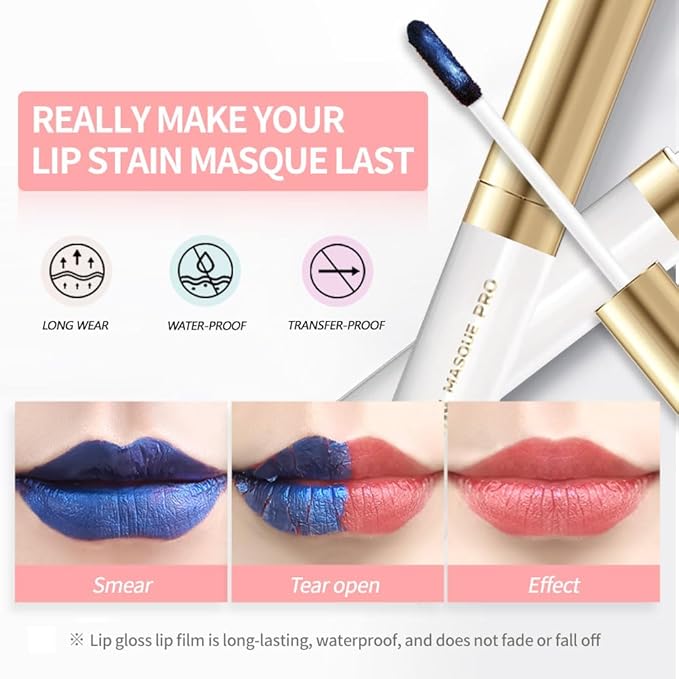 Lip Liner - Peel Off Lip Stain | Long Lasting Matte Lip Tattoo | Transfer Proof, Hydrating Formula with Hyaluronic Acid & Vitamin E | Vegan & Cruelty-Free | for All Skin Types(1#Terracotta)