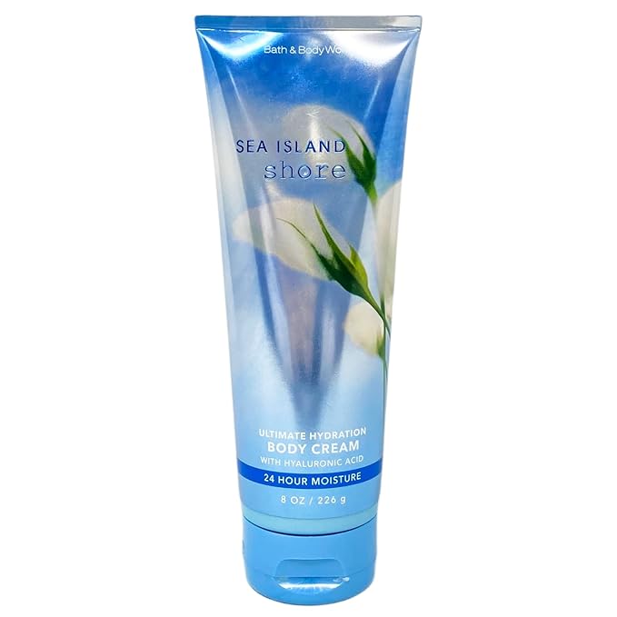 Bath and Body Works Sea Island Shore Ultra Shea Body Cream 8 Oz. 2 Set