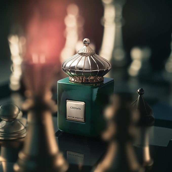 Matin Martin Crown for Unisex - Arabian Perfume for Women & Men - Long Lasting Spice & Citrus Fragrance with Bergamot, Leather, Musk, Cedarwood Notes - Arabic Cologne - Travel Size - 3.4 oz EDP Spray