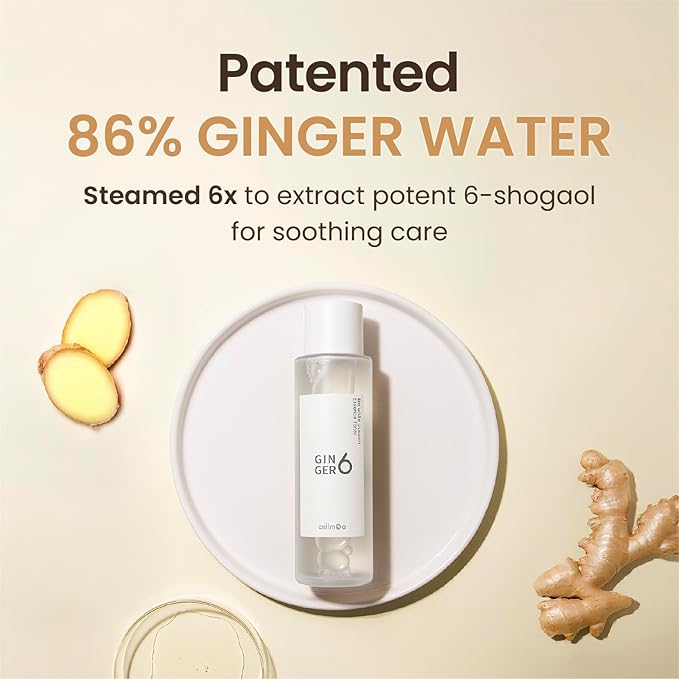 Essence Toner (150ml / 5 fl oz) – 86% Ginger Shot Water for Redness Relief, Hydration & Pore Care | Korean Skincare with Niacinamide, Peptides & Panthenol for Sensitive, Dull Skin
