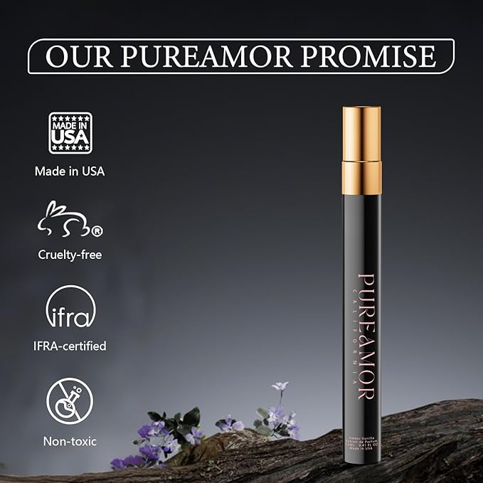 Pheromones Perfumes for Women, Amber Vanilla Perfume, Long Lasting Eau De Parfum Cologne, Advanced Fragrance Cologne for Men&Women, 0.41 fl.oz Travel Size Perfumes Spray