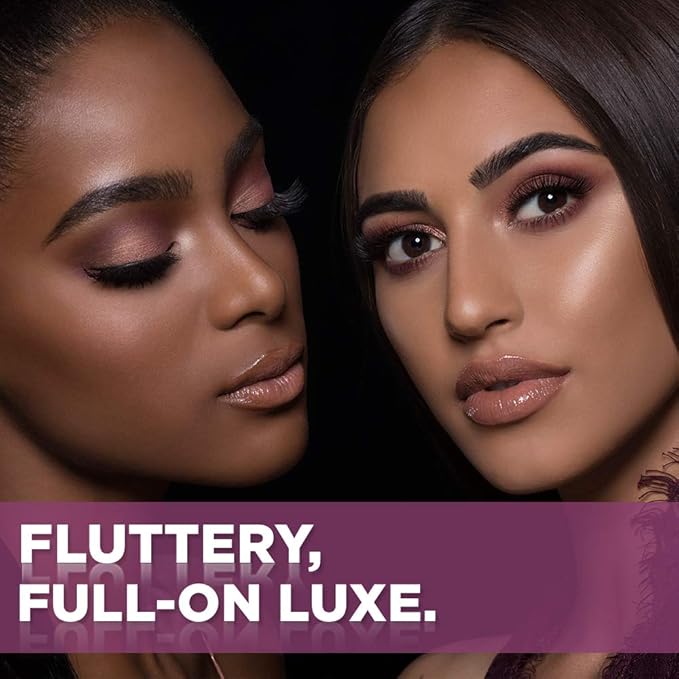 Ardell Double Up 207 False Eyelashes, Black - Dramatic Volume, Strip Lashes for Full & Thick Lashes, 4 Pack