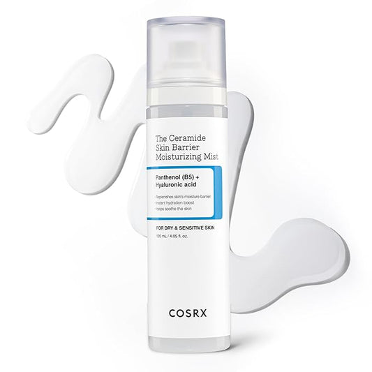 COSRX Barrier Cream Face Mist - Milky Toner with Ceramide & Hyaluronic Acid, Hydrating and Soothing Facial Spray for All Skin Types, 4.06 fl.oz, Korean Skin Care