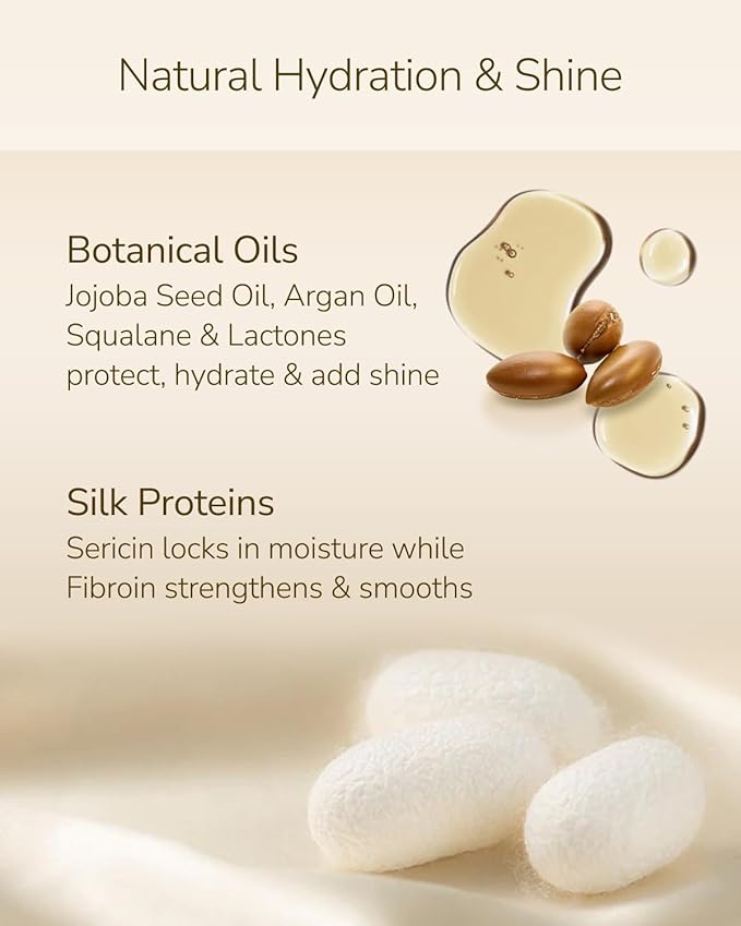 Hair Oil Heat Protectant & Split End Repair, Salon-Quality Treatment with Argan Oil for Frizzy, Curly, Damaged, Dry Hair, Fragrance Scalp Moisture, Travel Size, White (1.7 fl oz, 50ml)