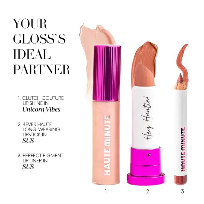 Mini Clutch Couture Lip Shine Gloss, Non-Sticky Lip Gloss, Vegan & Cruelty-free, High Shine Finish & Moisturizing - Unicorn Vibes