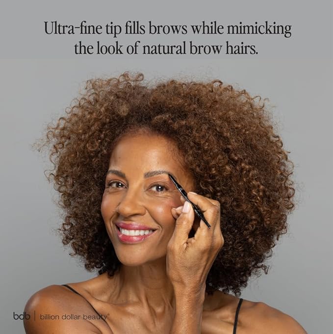 bdb Brows on Point Micro Brow Pencil - Precision Tip & Spoolie, Waterproof, Define, Shape & Fill Brows, Blonde, 3-Pack