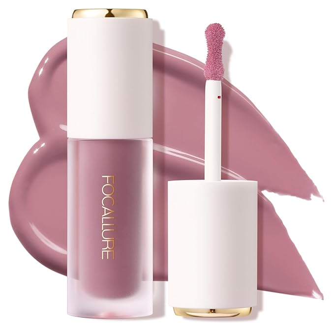 FOCALLURE Silky Cream Liquid Blush,Leaving a Matte Dewy Makeup Look,Easy to Apply and Create a Natural Flush,Long Lasting and Lightweight Cheek Blush Face Makeup,LOYALTIES LIE