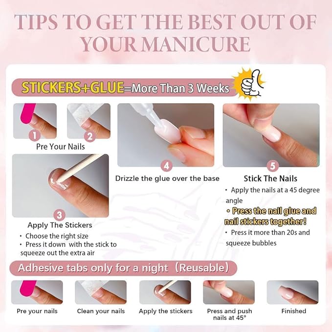 Press On Nails Spring Acrylic Nails for Women - Ombre Glitter Designer Fake Nails Short Coffin 24PCS, Glossy Soft Gel with Glue, Outdoor Picnic/Wedding/Party Reusable Stick On Nails Gift