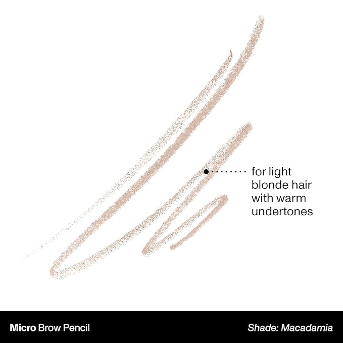 Morphe Micro Dual Eyebrow Pencil - Dual-Ended Brow Pencil Featuring a Retractable, Ultra-Precise, Pointed Tip - Richly Pigmented, Smooth-Gliding, Long-Lasting Wax Formula - Macadamia (0.003 oz)