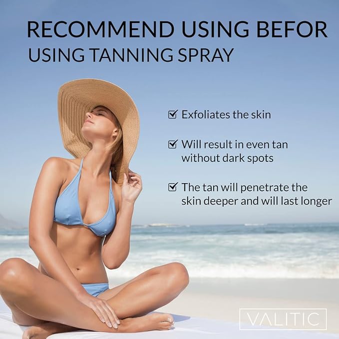 Valitic exfoliating glove for body