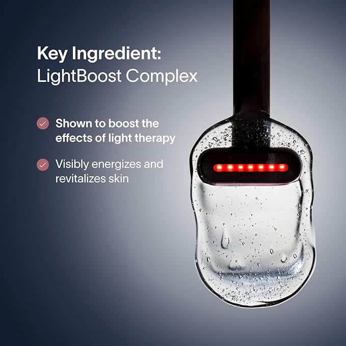 Solawave LightBoost Red Light Therapy Wand Activating Serum | Works with Microcurrent Face Wand and Galvanic Current Devices | Boosts Hydration, Radiance & Diminishes Fine Lines & Wrinkles (1.7 oz)