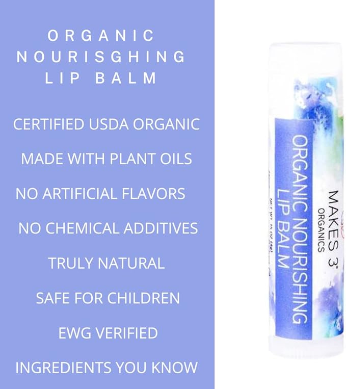Lip Balm - Organic Natural USDA California