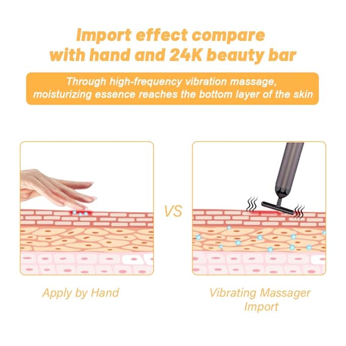 Beauty Bar Gold Face Massager for Skin Care T-Shape Facial Massager Tools Face Lifting (Grey)