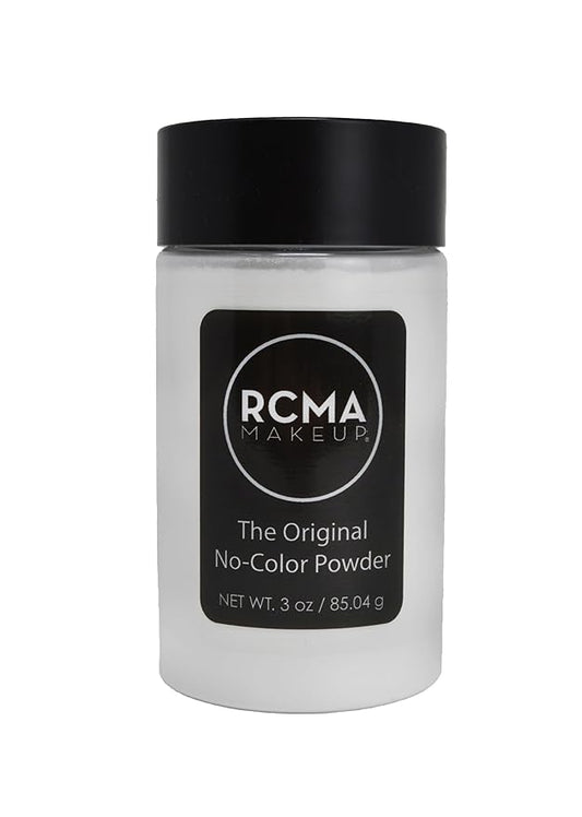 RCMA Makeup The Original No Color Powder, Loose Setting Powder, Professional Makeup, No Flash Back, Universal, All Skin Types, Flawless Finish, Reduces Shine, Vegan and Cruelty- Free, 3oz