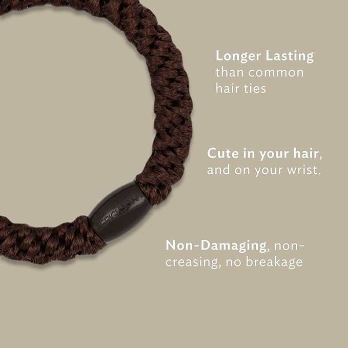 L. Erickson Grab & Go Pony - Taffy Pastels - Set of 8 Hairties