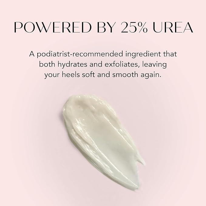 Luxury Foot Cream for Dry Cracked Heels | 25% Urea Cream for Feet with Vitamin E | Foot Moisturizer & Cracked Heel Treatment | Naturally Scented, Paraben and Phthalate Free