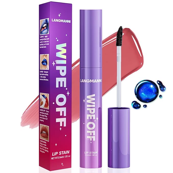 Jolilab Lip Stain Masque,Wipe Off Lip Tint,Waterproof,Transfer proof,Highly Pigmented,Ultra Long Lasting Lip Stain Peel off Makeup With Matte finish for All-day Wear.(#03 CLASSIC ROSE)