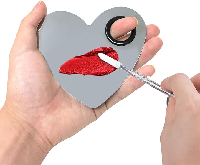 yueton 2SET Stainless Steel Color Palette Makeup Mixing