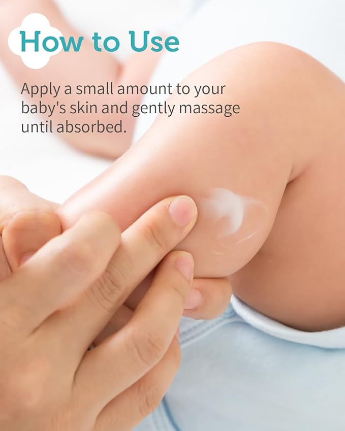 GOONGBE Baby Soothing Water Gel Cream - Korean Baby Cooling & Moisturizing Relief for Baby's Sensitive Skin - Dermatologically Tested - Quick Soothing for Face and Body, 3.38 fl.oz.