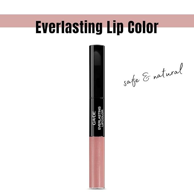 GA-DE Everlasting Lip Color, 35 - Full Coverage, Non-Oily, Moisturizing, Long Lasting Lipstick - Dries Quickly into Ultra-Thin Film - 0.28 oz