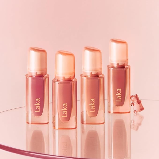 Laka Jelling Nude Gloss, 4.5g/0.15oz, Sheer Hydrating Lip Oil with No Stain, Non-Sticky, Nourishing Gloss for a Fresh, Glowy Look, Vegan, Clean Beauty Makeup, K-Beauty (#309 Heart Ring)
