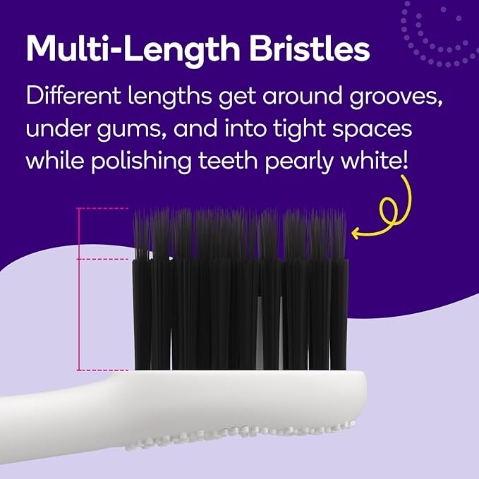BURST Pro Sonic Electric Toothbrush Genuine Replacement Heads (White/3 Pack) | Soft Bristles for Deep Clean, Stain & Plaque Removal