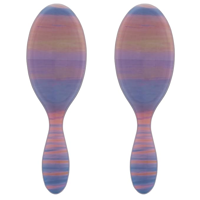 Wet Brush Original Detangler Hair Brush, Purple (Desert Afterglow), Ultra-Soft IntelliFlex Bristles, Detangling Bristles Glide Through Tangles (Wet Dry & Damaged Hair), Women & Men (2 Pack)