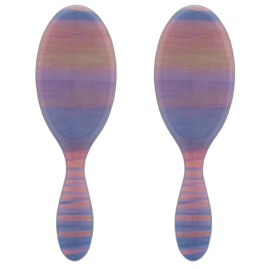 Wet Brush Original Detangler Hair Brush, Purple (Desert Afterglow), Ultra-Soft IntelliFlex Bristles, Detangling Bristles Glide Through Tangles (Wet Dry & Damaged Hair), Women & Men (2 Pack)