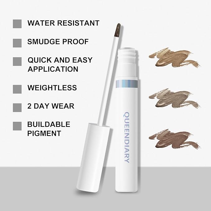 QueenDiary Eyebrow Stain Long Lasting Eyebrow Makeup Smudge-proof Eyebrow Gel Waterproof Transfer-proof Vegan Cruelty-free Eyebrow Gel (Blonde)