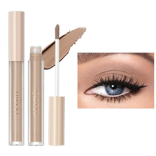 Matte Eyeshadow liquid Long Lasting High-pigmented Eye shadow Gel Eye Makeup (Matte Light Brown)