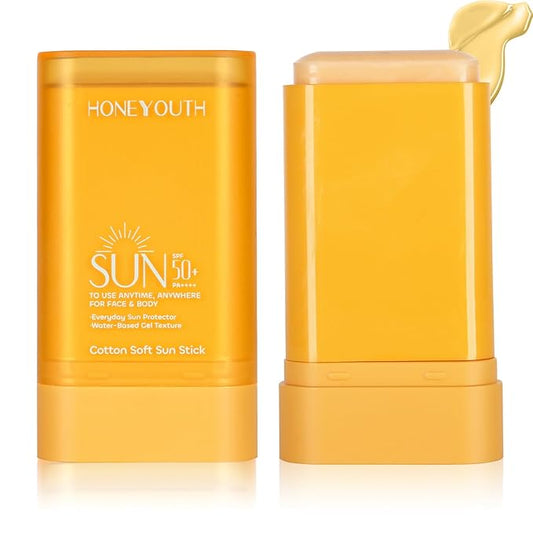 Sunscreen Stick for Face SPF50+ PA++++, No White Cast & Non-Sticky Sunblock for Body, All Skin Types Water-Resistant 0.56oz, No Eye Irritation, Outdoor & Daily Use