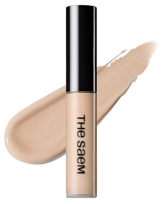 THESAEM Cover Perfection Tip Concealer, Liquid Multi-Use Concealer, Full Coverage Makeup for Acne Dark Spots Dark Circles Hyperpigmentation and Blemishes, 0.2 fl.oz. (#1.75 Middle Beige)