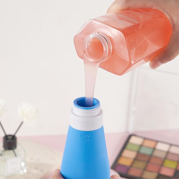 INSFIT Portable Travel Bottles, TSA Approved Leak Proof Containers for Toiletries, BPA Free Refillable Accessories for Shampoo, Body Wash, Liquids (4 Pack)