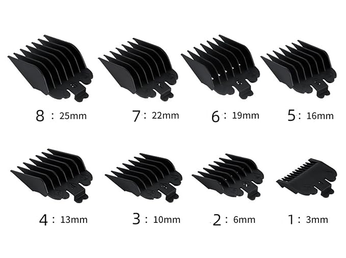 8 Pcs Professional Hair Clipper