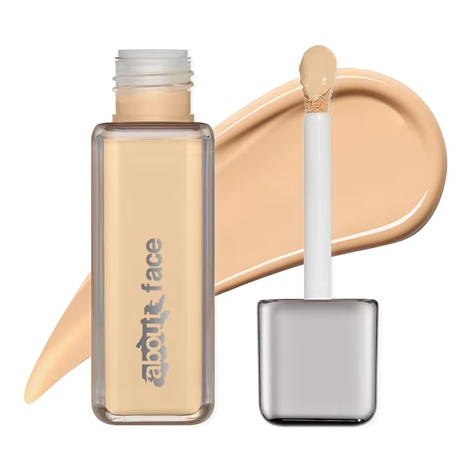 about-face THE PERFORMER Skin-Focused Foundation L2Neutral – Medium Coverage, Long-Wear, Breathable & Buildable Base – Clean, Vegan, Hydrating Formula with Blue Agave & Chlorella – 1.08oz