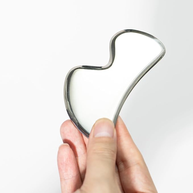 Gua sha Tool gua sha Stainless Steel iastm Tool Gussha Massage Tool Muscle Scraping Tool for Soft Tissue Therapy and Reduce Arms,Back, Legs, Neck Muscle Pain(DAOSHANB)…………