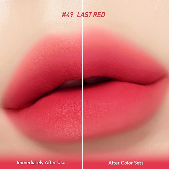 Peripera Ink The Velvet Lip Tint - High Pigment Color, Longwear, Weightless, Not Animal Tested, Gluten-Free, Paraben-Free (049 Last RED)