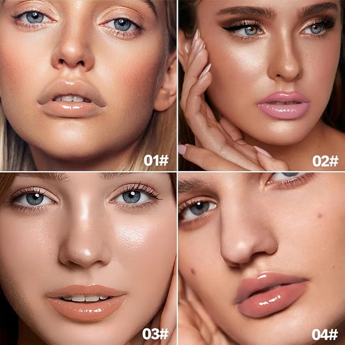 Color-Changing Lip Balm, Moisturizing Hydrating Tinted Lip Balm for Dry Lips, Long-Lasting Nourishing Lipstick, Glossy Lip Tint, Lip Care for Smooth, Soft Lips.5#