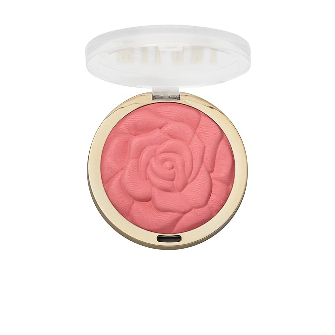 Milani Rose Blush, Powder Blush for Cheeks, Cruelty Free Makeup - Shape, Contour & Highlight Face for a Natural Matte Finish -Wild Rose