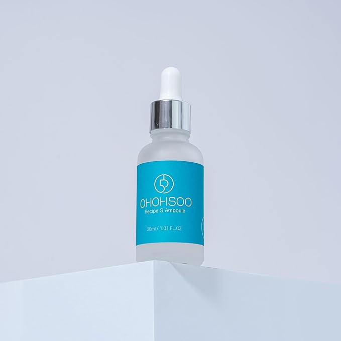 Recipe S Ampoule, Hyaluronic Acid, Brightening, Firming and Hydrating Wrinkle Care Korean Skincare 30ml / 1.01 fl.oz