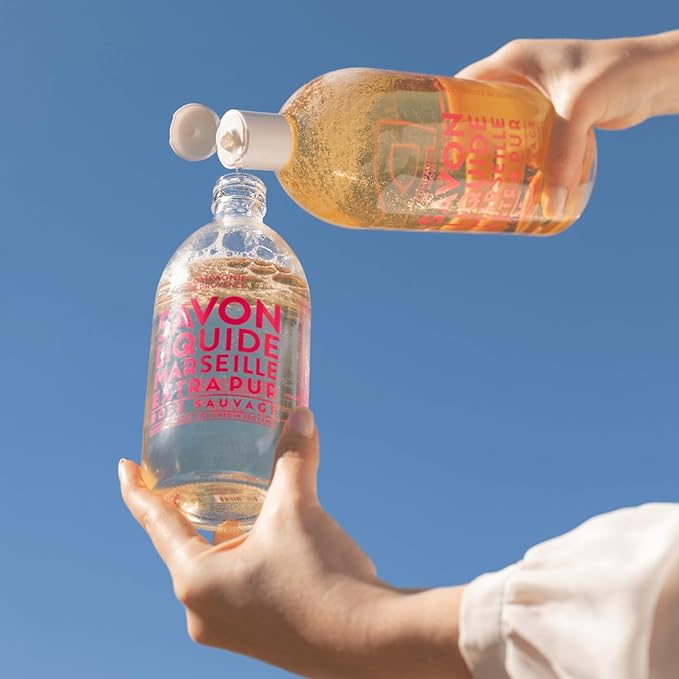 Compagnie de Provence Savon de Marseille Extra Pure Liquid Soap - Wild Rose - 10 Fl Oz Plastic Pump Bottle