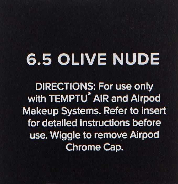 TEMPTU Perfect Canvas Airbrush Foundation Airpod: Anti-Aging Long-Wear Makeup, Buildable Coverage Semi-Matte, Natural Finish