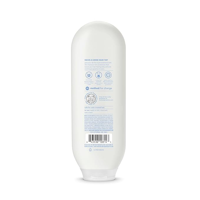 Method Moisturizing Conditioner, Simply Nourish with Shea Butter, Coconut, and Rice Milk Scent Notes, Paraben and Sulfate Free, 13.5 oz (Pack of 1)
