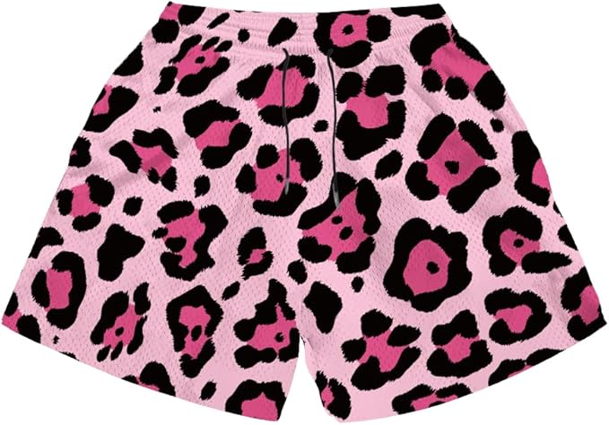 Fashion Funny Animal Printing Swim Trunks 5 inch Inseam Quick Dry Active Board Shorts for Men