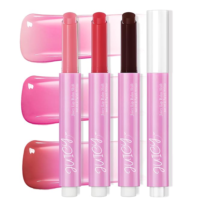 DAGEDA 3PCS Tinted Lip Balm, Moisturizing Non-Greasy,