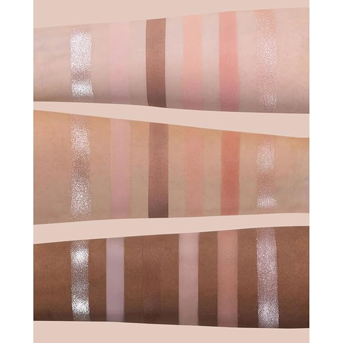 Flower Knows Swan Ballet Six-Color Makeup Palette,Eyeshadow,Blush,Highlighting & Contour All-in-One Face Makeup Palette with 4 Matte+2 Shimmer Neutral Shades(01 White Swan,0.23 Oz)