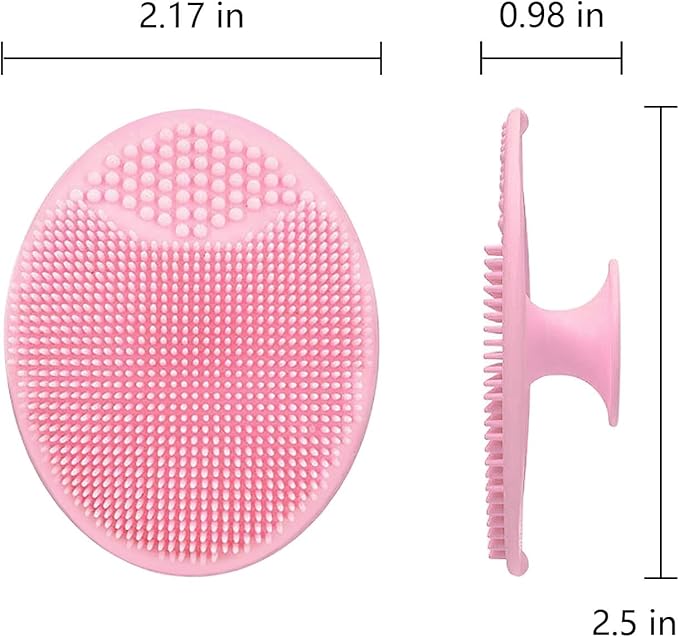 MCIGICM 20PCS Face Scrubber,Silicone Facial Cleansing Brush Face Exfoliator Pads Face Scrub Brush for Skin Facial Scrubber Facial Cleanser Brush