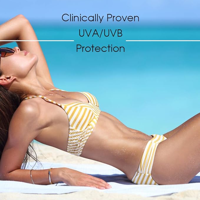 Sunscreen Moisturizing Face & Body Lotion (SPF 75) w/Aloe Vera for Cooling Sensation | LA BODIES | For Acne Prone Skin | Quick Absorption | UVA UVB Protection Sunblock | 3oz | 3 Pack