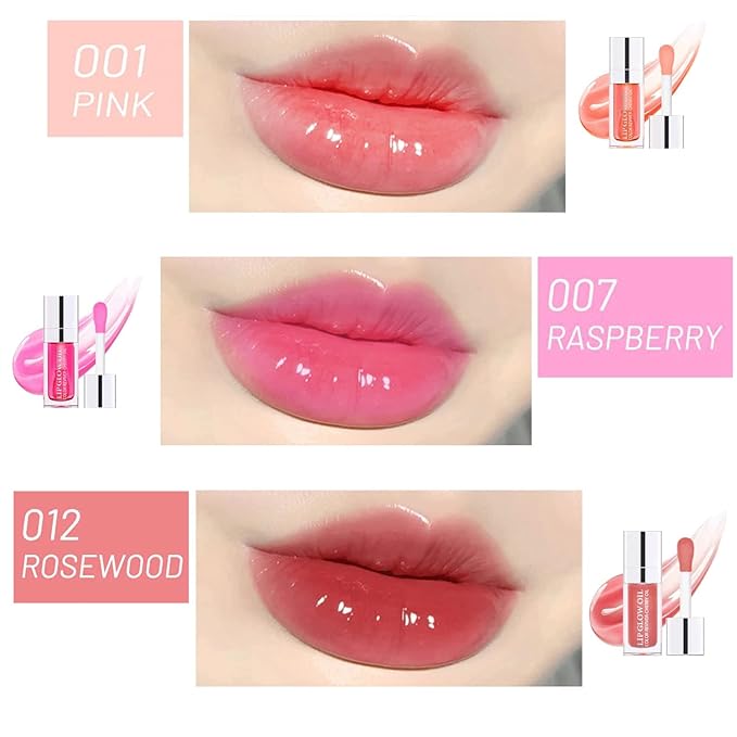Plumping Lip Oil, Hydrating Lip Glow Gloss(001